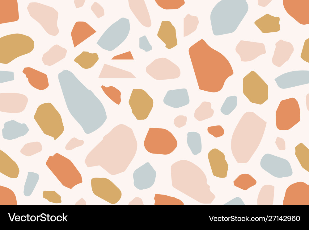 Terrazzo creative seamless pattern granite Vector Image