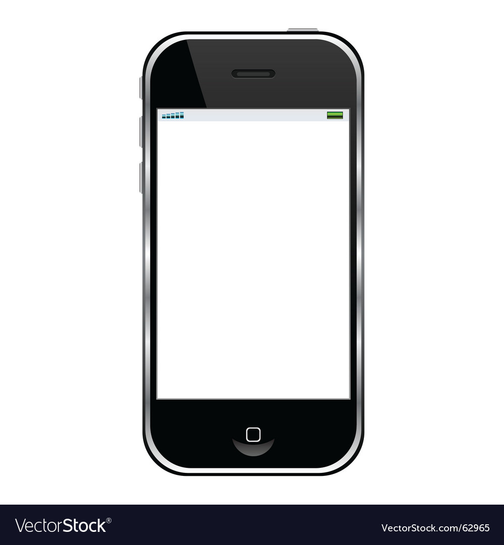 cell phone silhouette vector