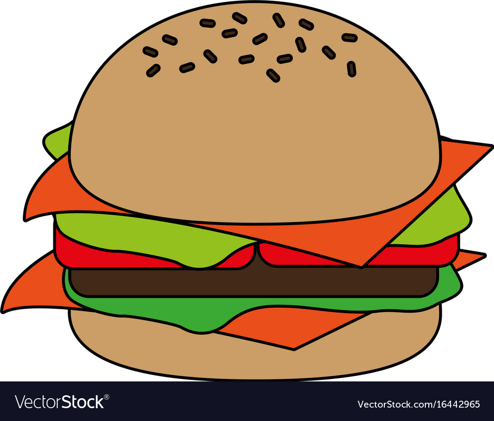 Delicious fast food icon imag Royalty Free Vector Image