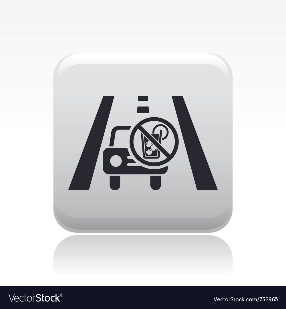 Drunk drive icon Royalty Free Vector Image - VectorStock