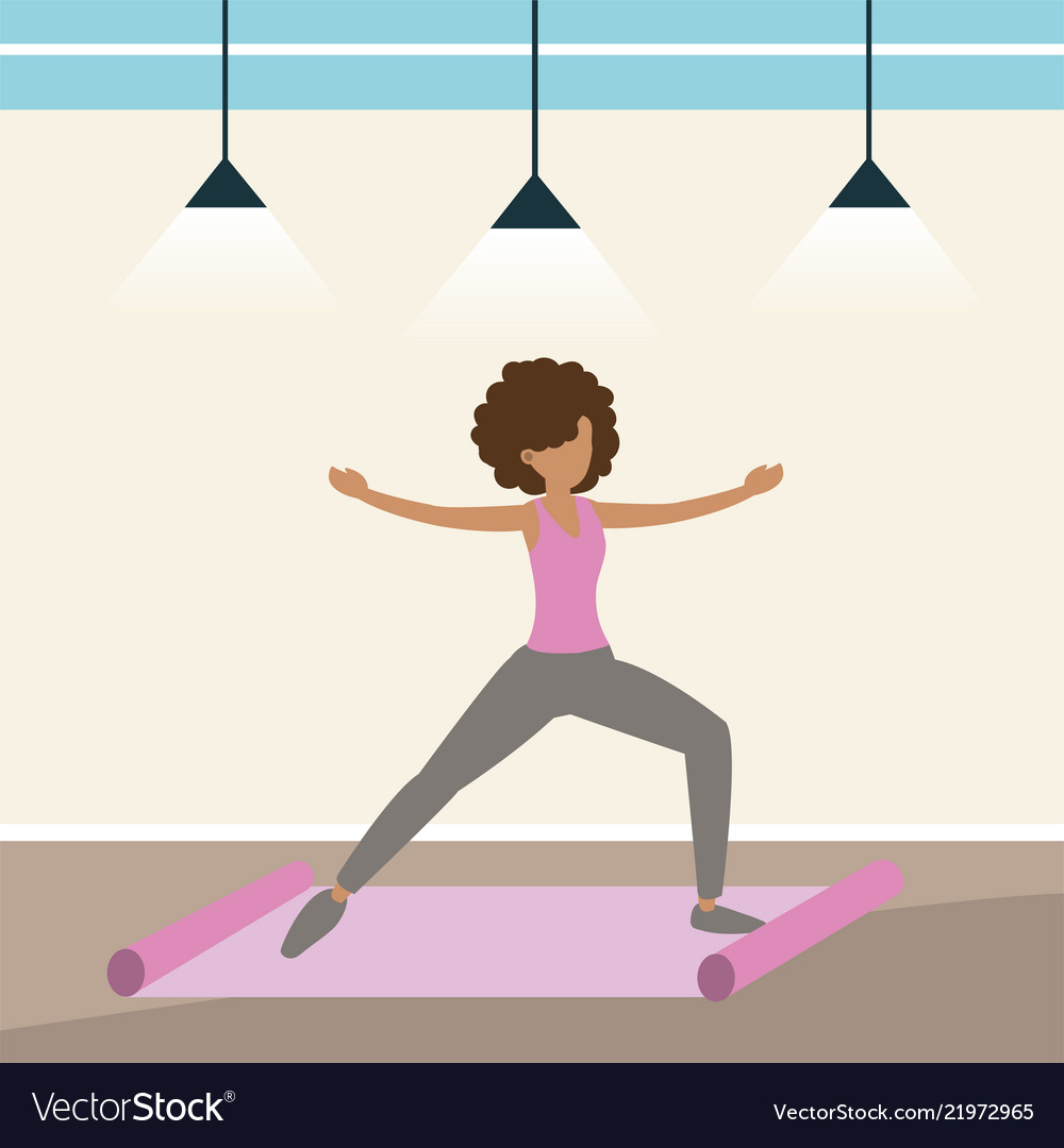 Fitness woman doing athlete exercise Royalty Free Vector