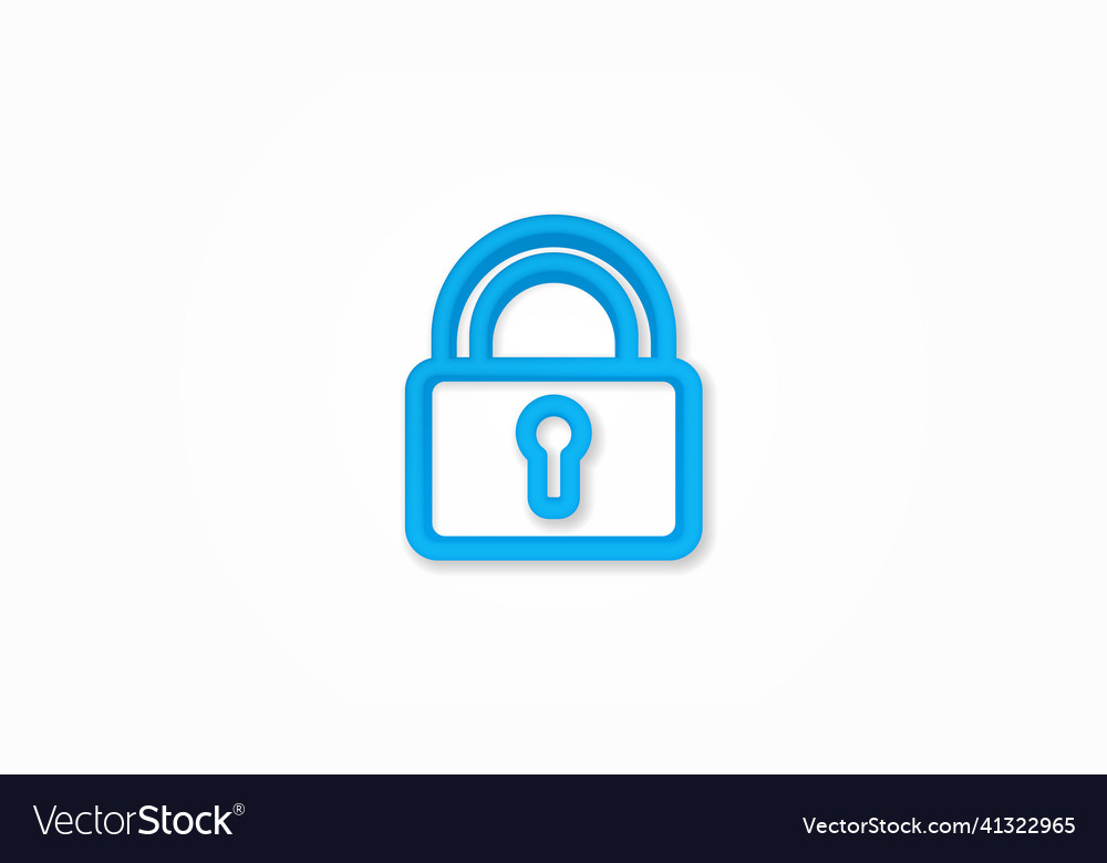 Protection closed lock password access Royalty Free Vector