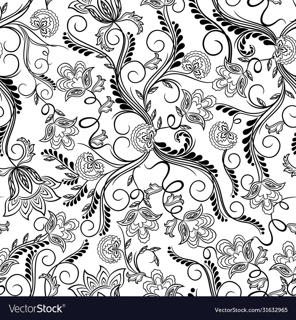 Seamless herbal pattern