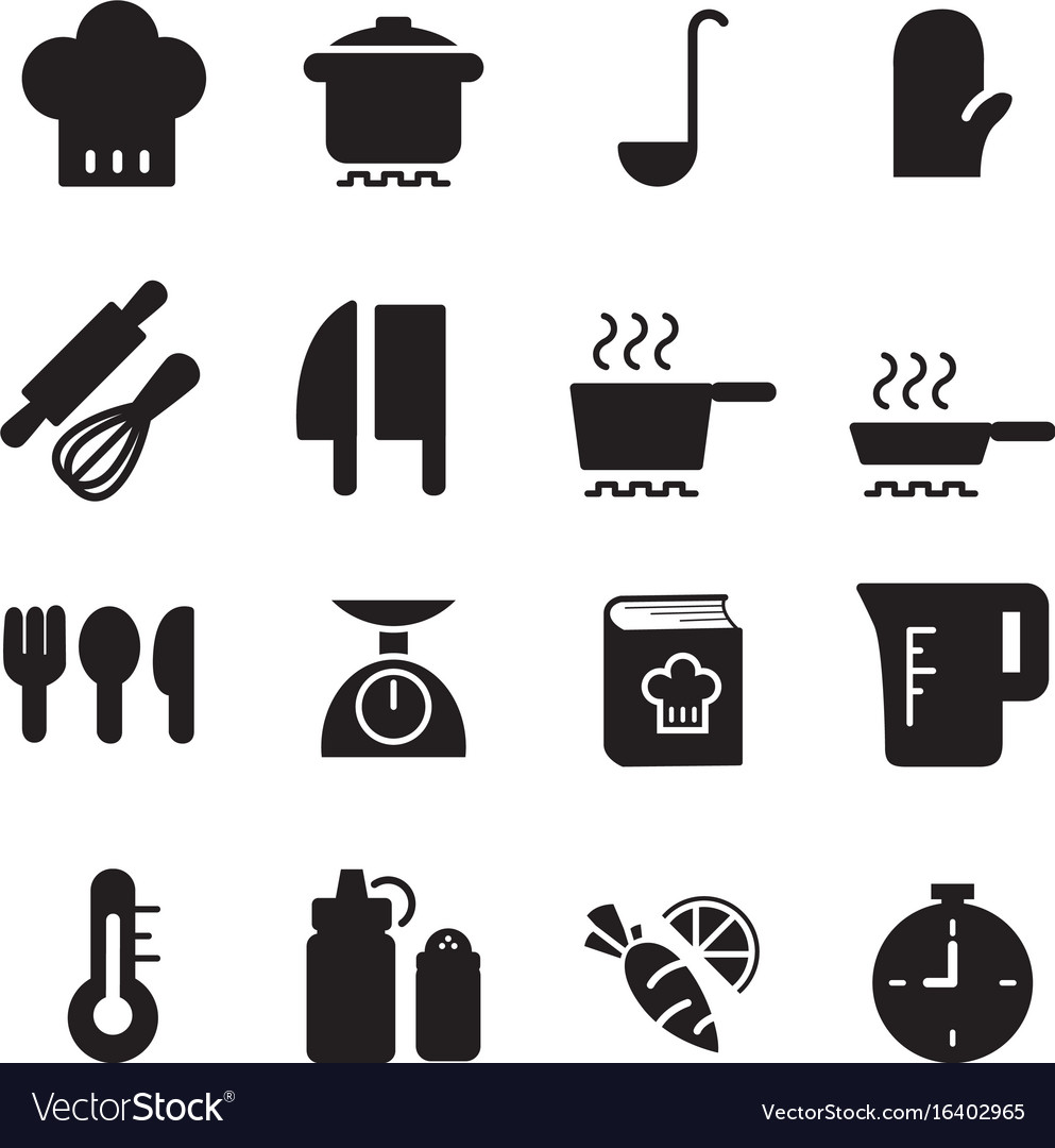 food cooking vector icons