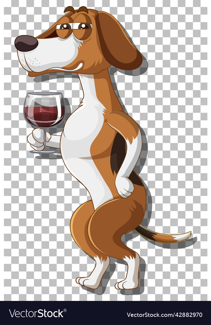 Beagle dog cartoon character Royalty Free Vector Image