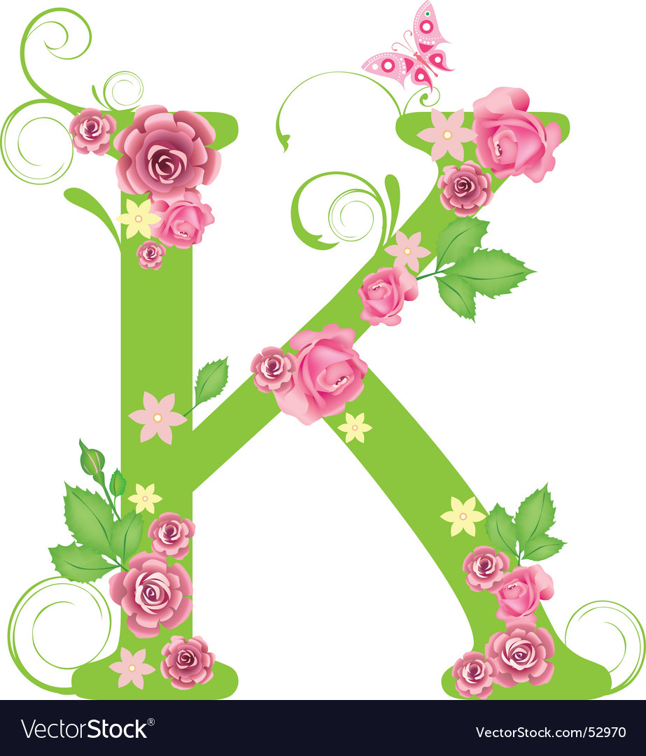 K Royalty Free Vector Image Vectorstock