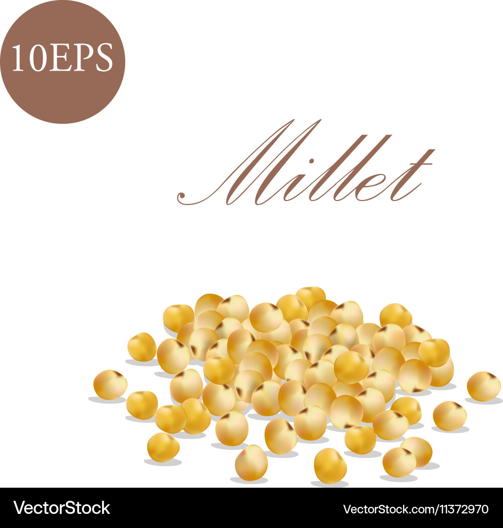 Millet of 10 EPS Royalty Free Vector Image VectorStock