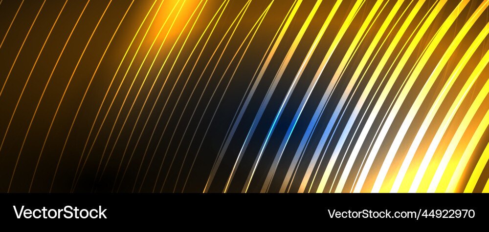 Shiny neon waves dynamic electric motion energy Vector Image