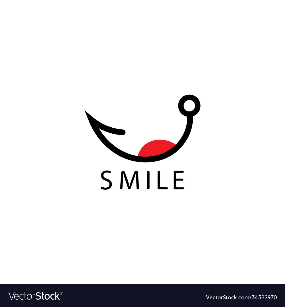 Smile logo in yellow background Royalty Free Vector Image