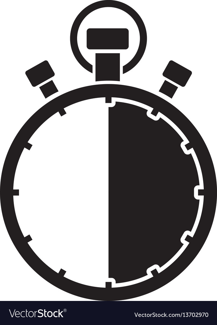 stopwatch thirty minute royalty free vector image