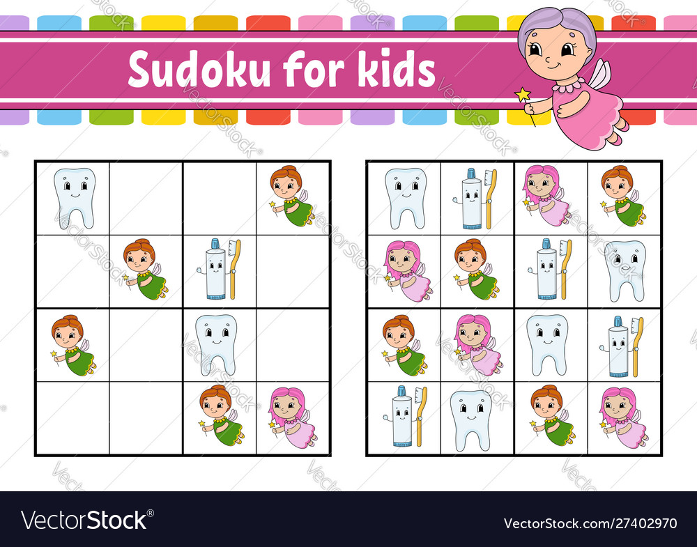 Sudoku für Kinder Bildung Arbeitsblatt