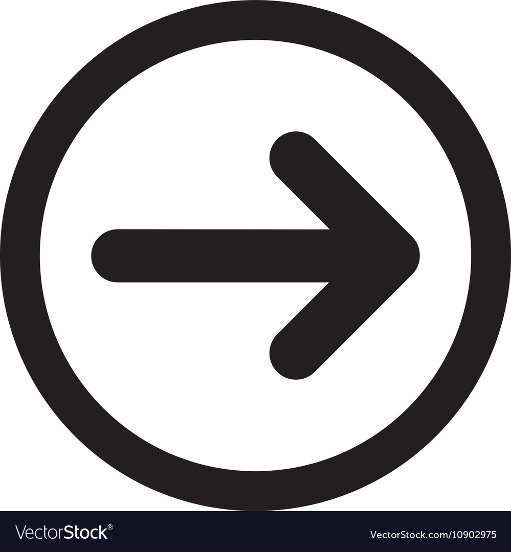 Arrow Direction Symbol Royalty Free Vector Image