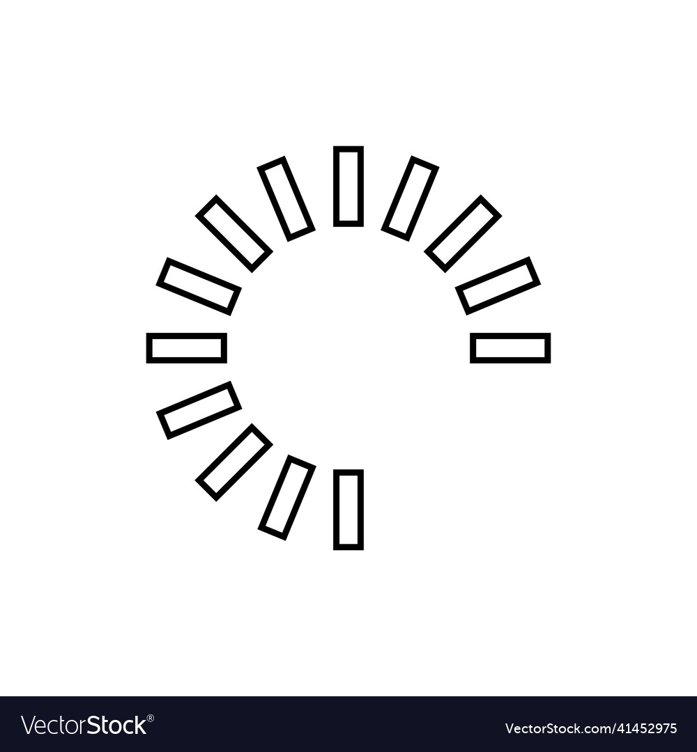 Loading concept line icon linear Royalty Free Vector Image