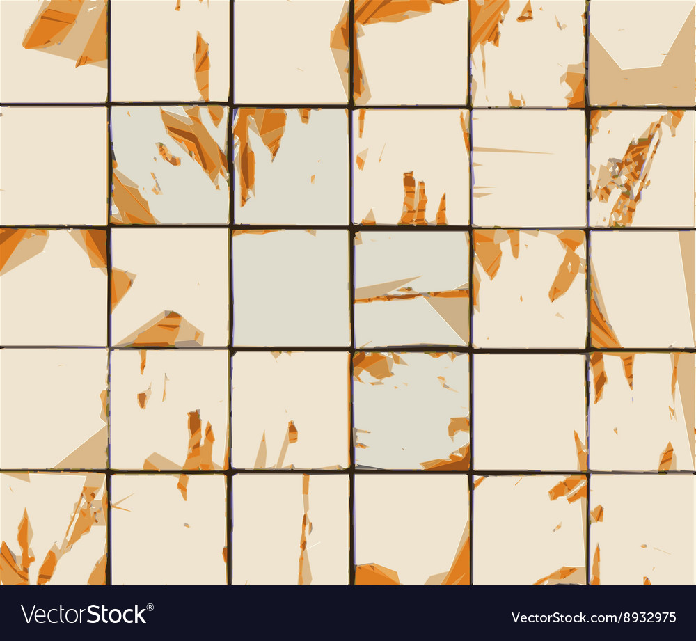 Multiple abstract combined orange beige tile