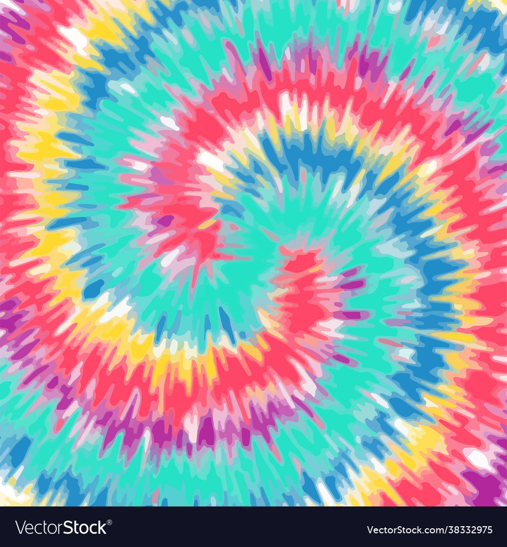 Spiral tie-dye technique