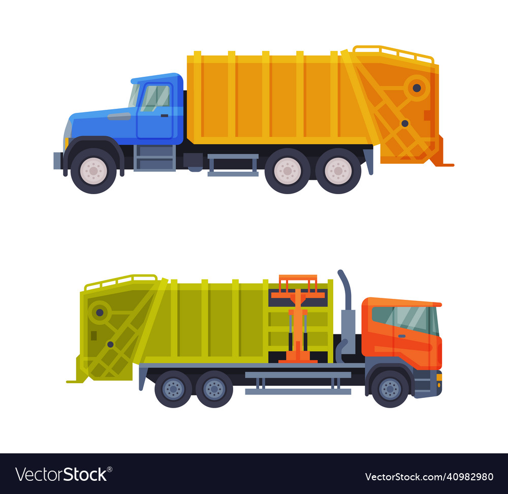 Garbage truck for transporting solid waste