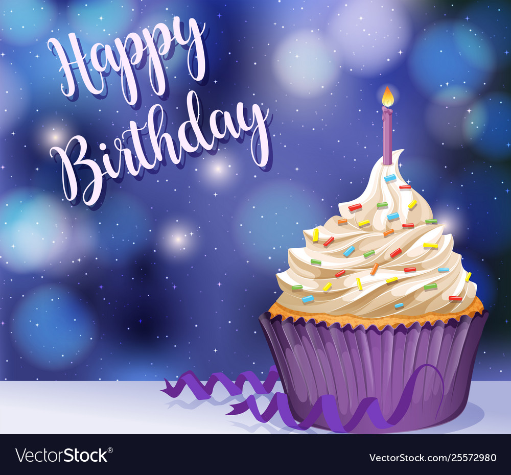 Download Happy birthday card template Royalty Free Vector Image