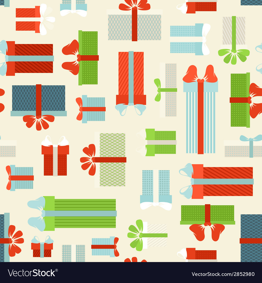 Seamless festive pattern Royalty Free Vector Image