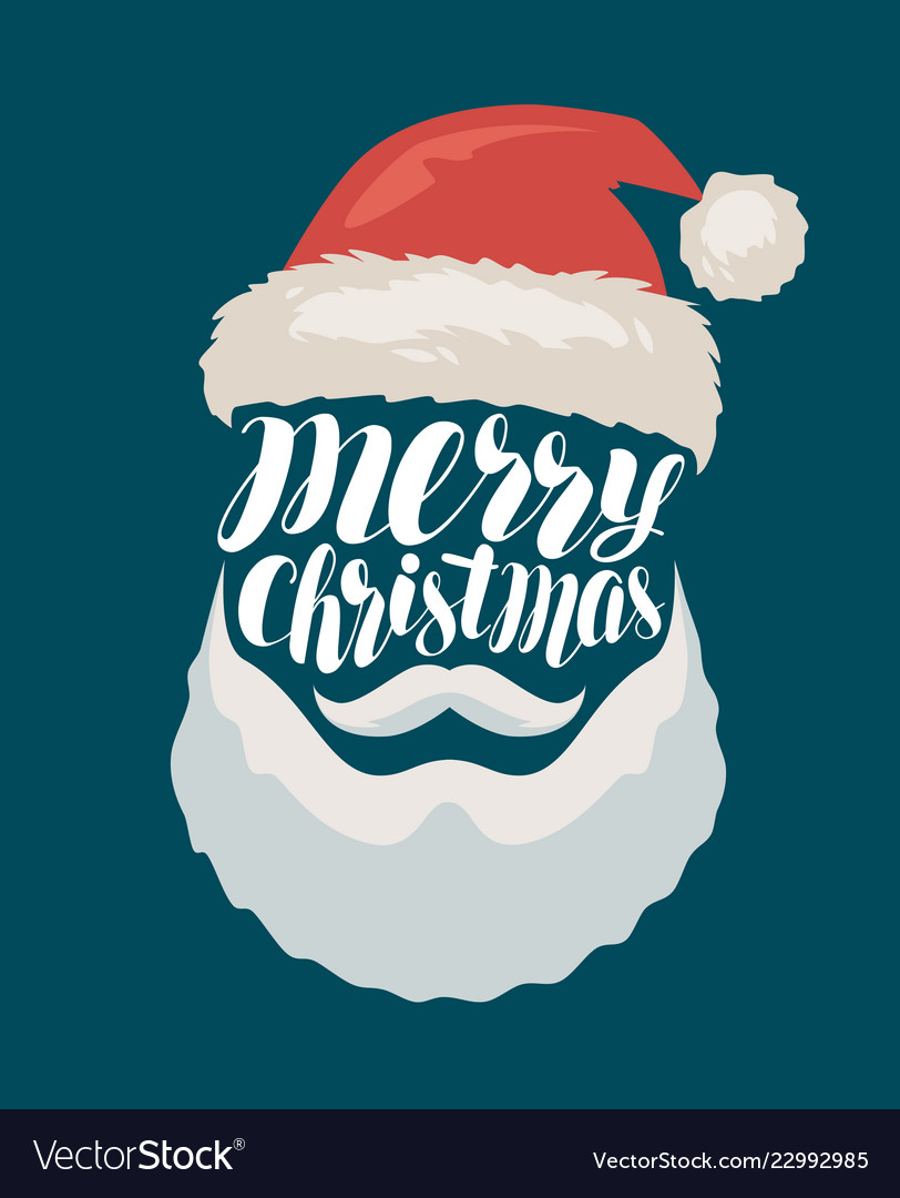 Merry christmas banner or greeting card santa Vector Image