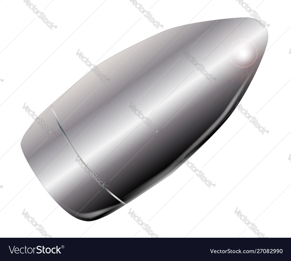 A silver bullet Royalty Free Vector Image - VectorStock