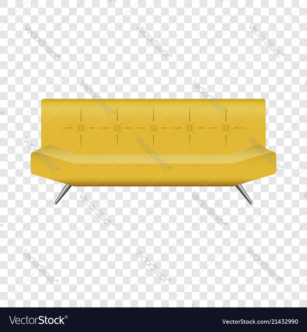 Download Bar leather sofa mockup realistic style Royalty Free Vector