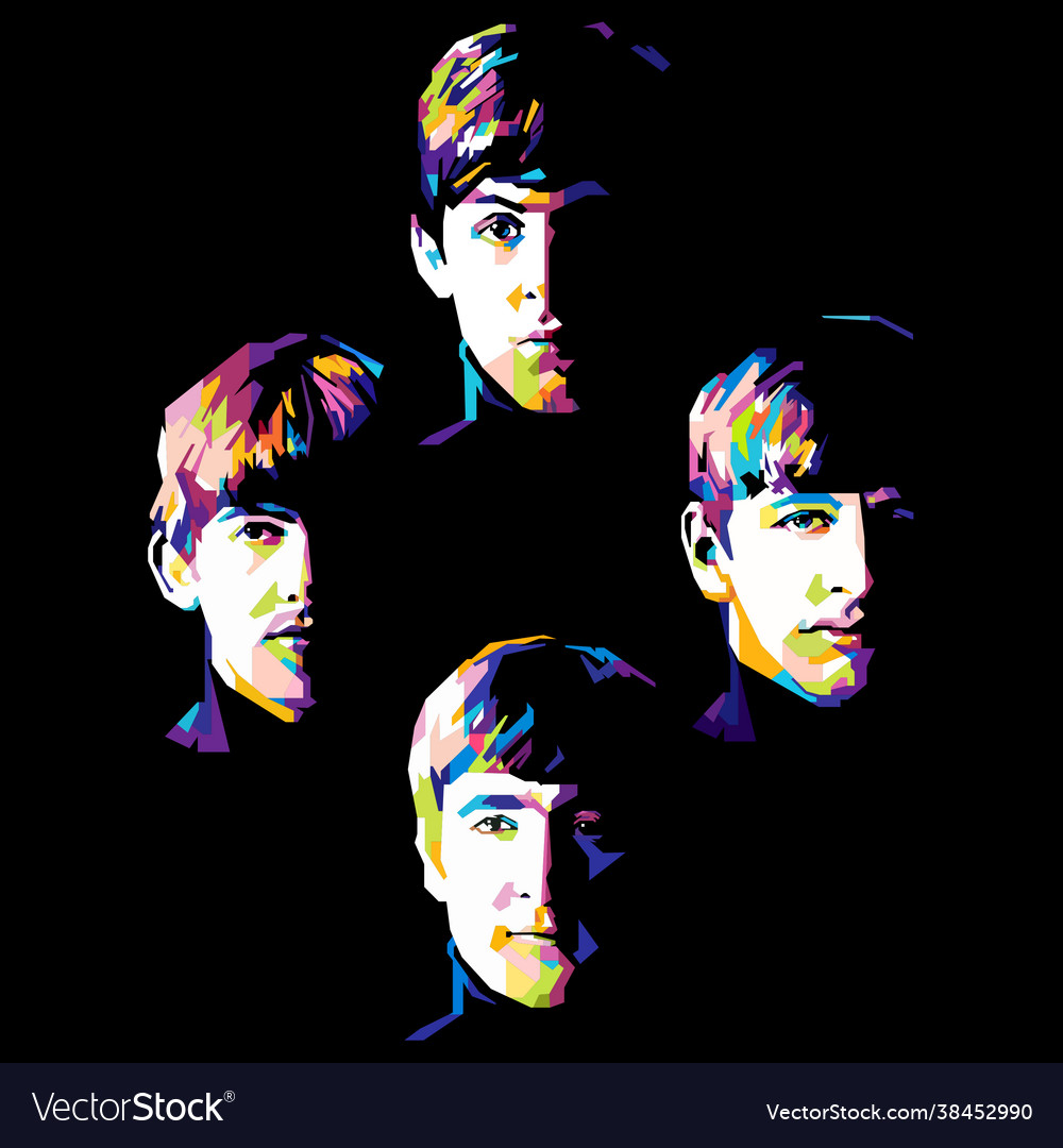 Beatles Royalty Free Vector Image - VectorStock