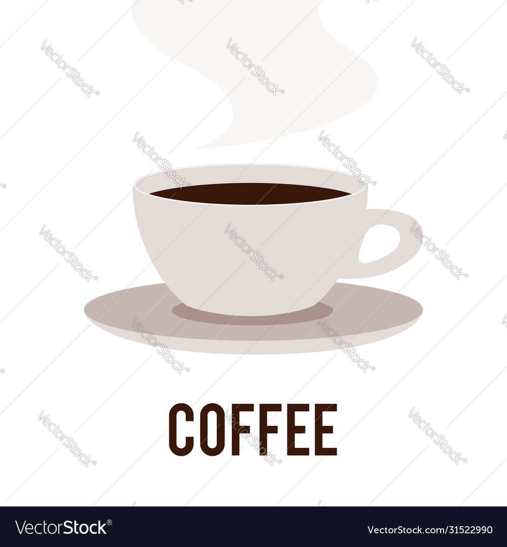 Cup hot coffee coffee logo Royalty Free Vector Image