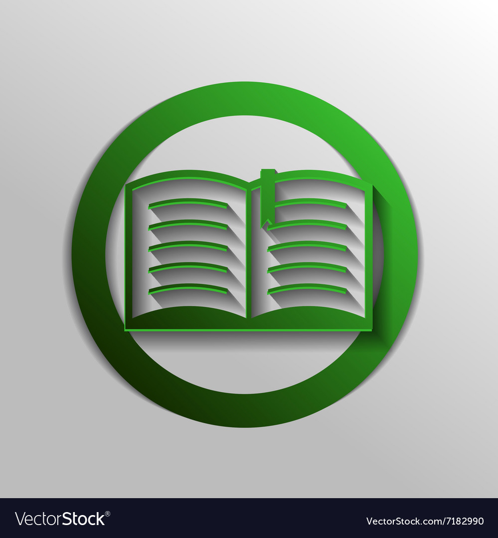 Open book education sign symbol icon