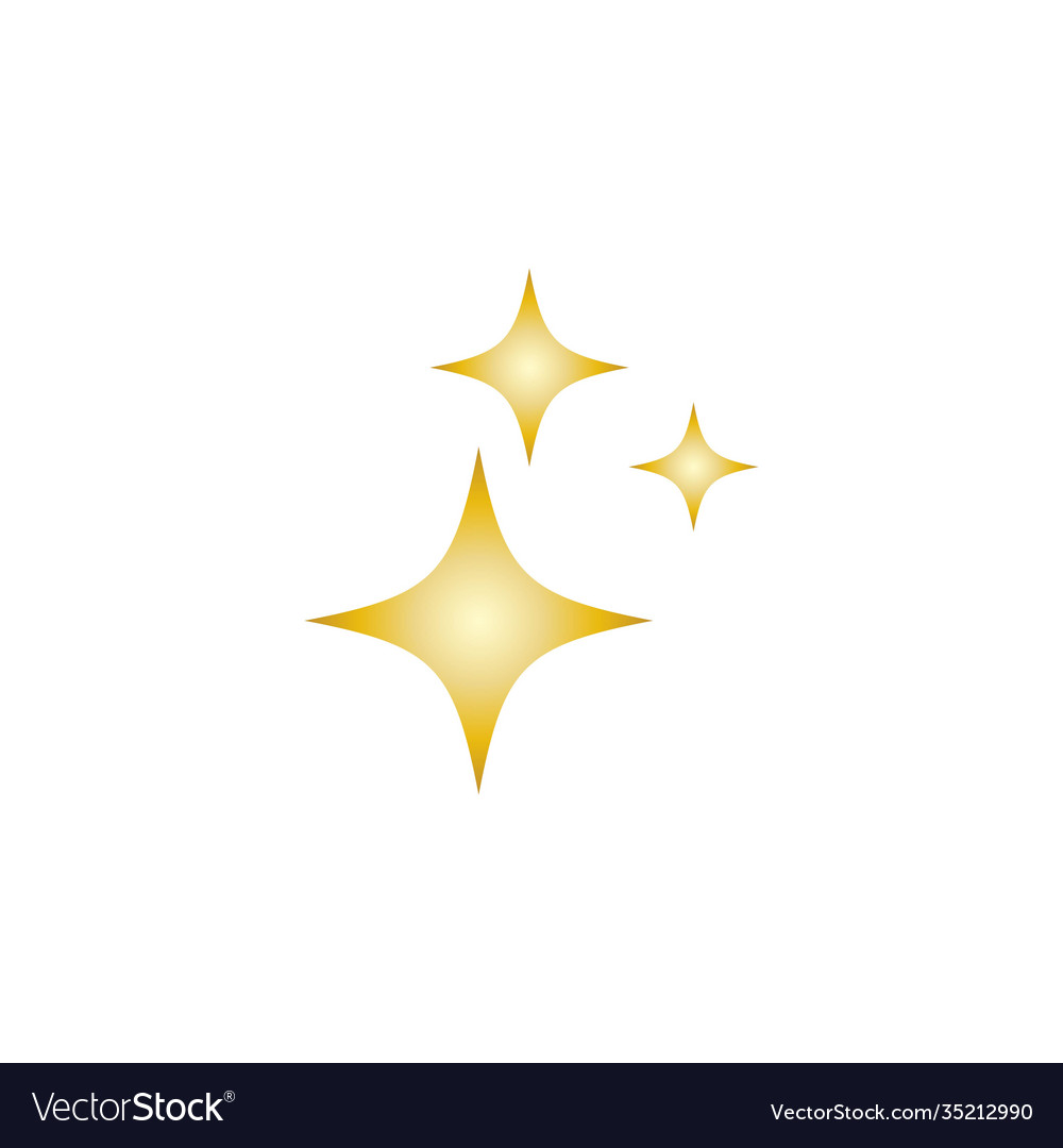 Star sparkle gold Royalty Free Vector Image - VectorStock