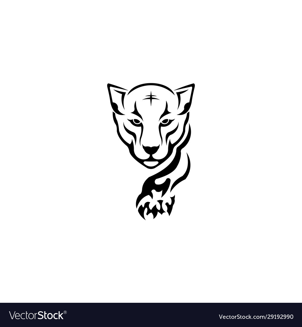 Tiger icon trendy and modern symbol