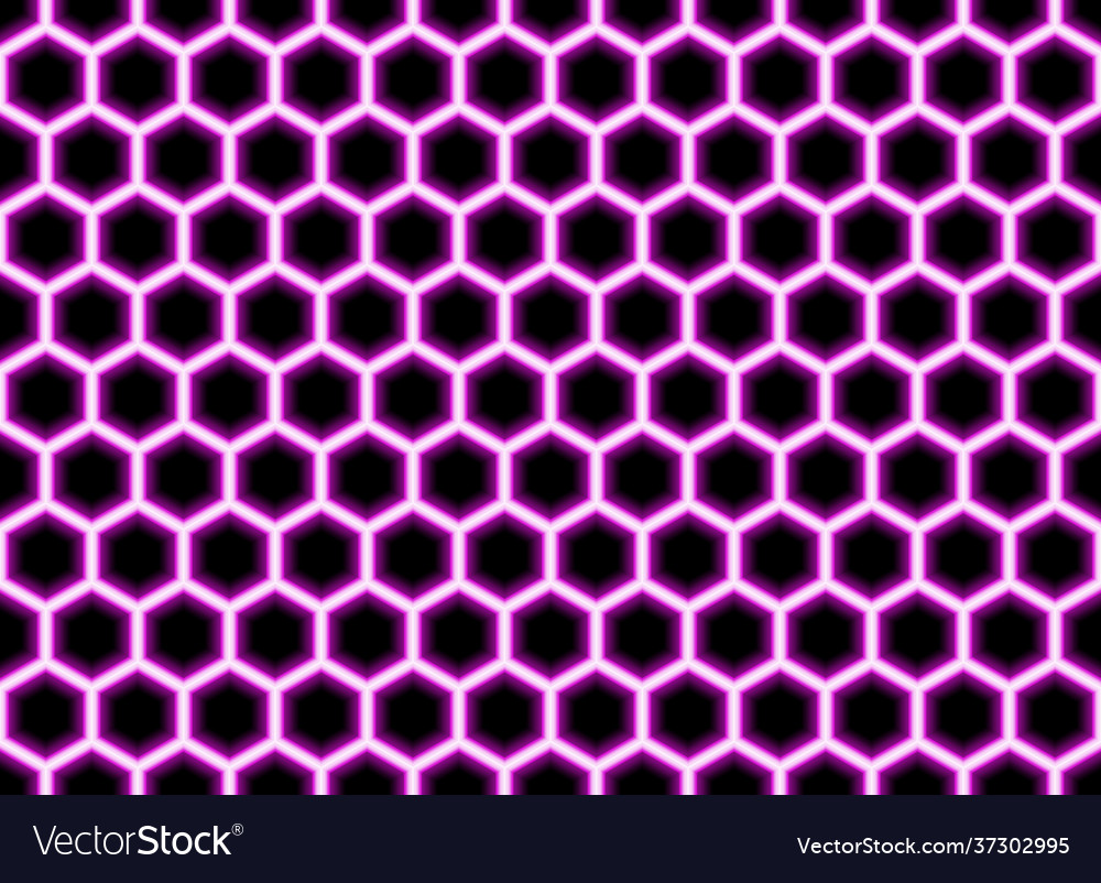 Abstract geometric pink hexagon seamless pattern Vector Image