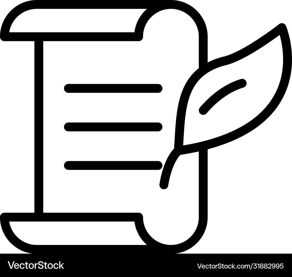 Contract line icon Royalty Free Vector Image - VectorStock