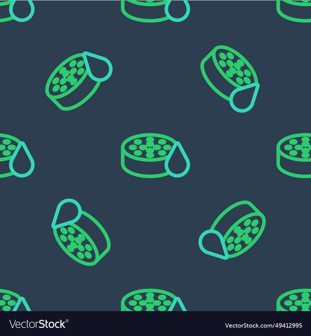 Line water sensor icon isolated seamless pattern