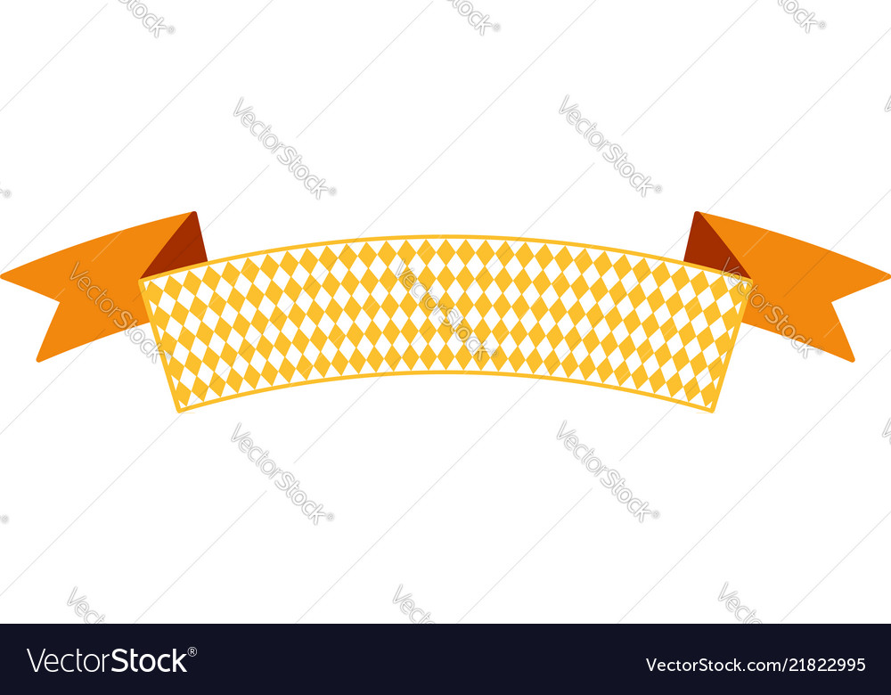 Oktoberfest Simple Ribbon For Banner And Headline Vector Image