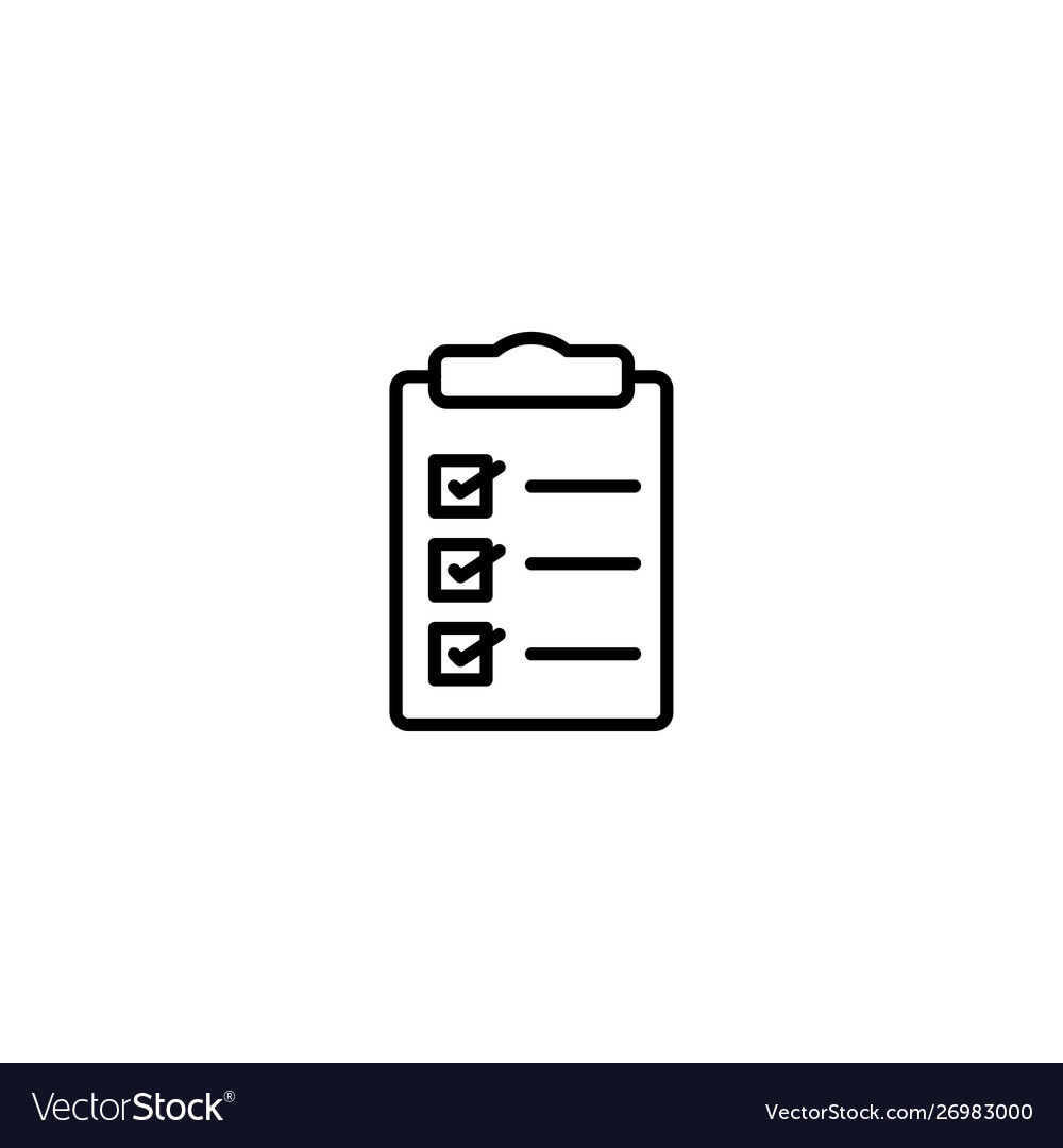 Checklist clipboard icon