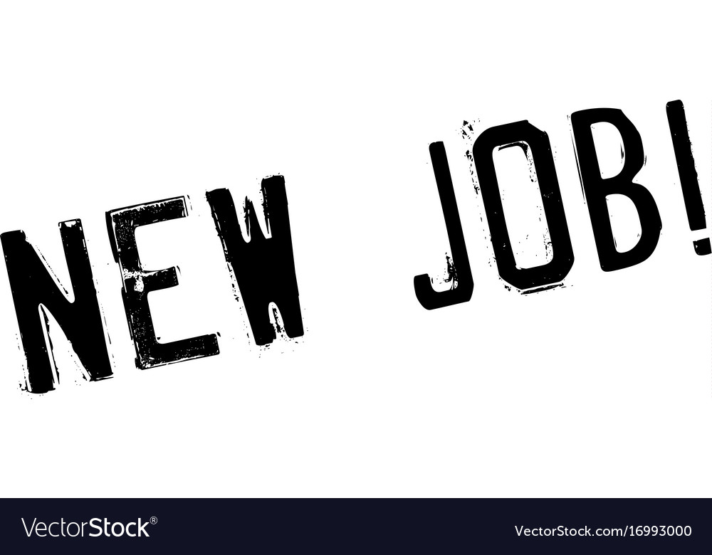 New job rubber stamp Royalty Free Vector Image