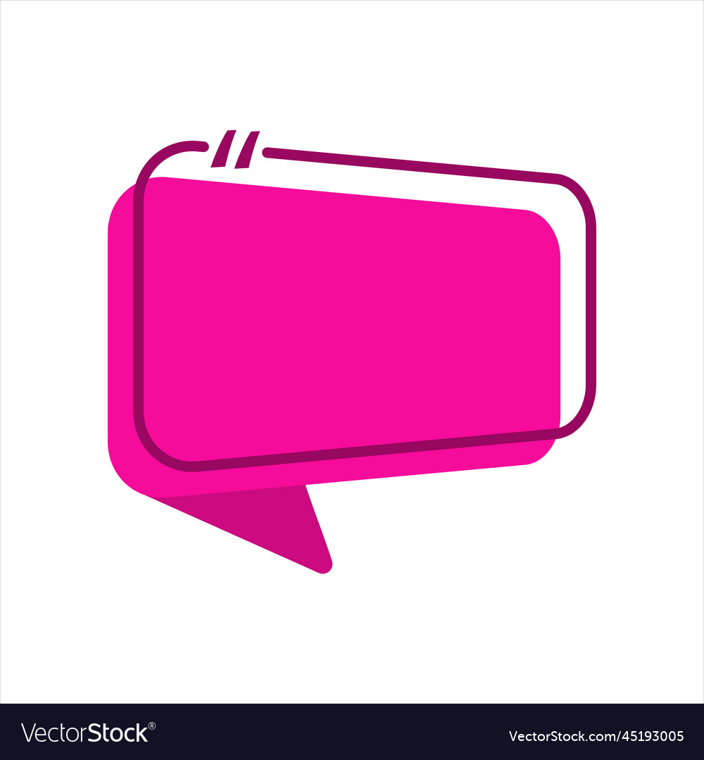 Bubble text box Royalty Free Vector Image - VectorStock