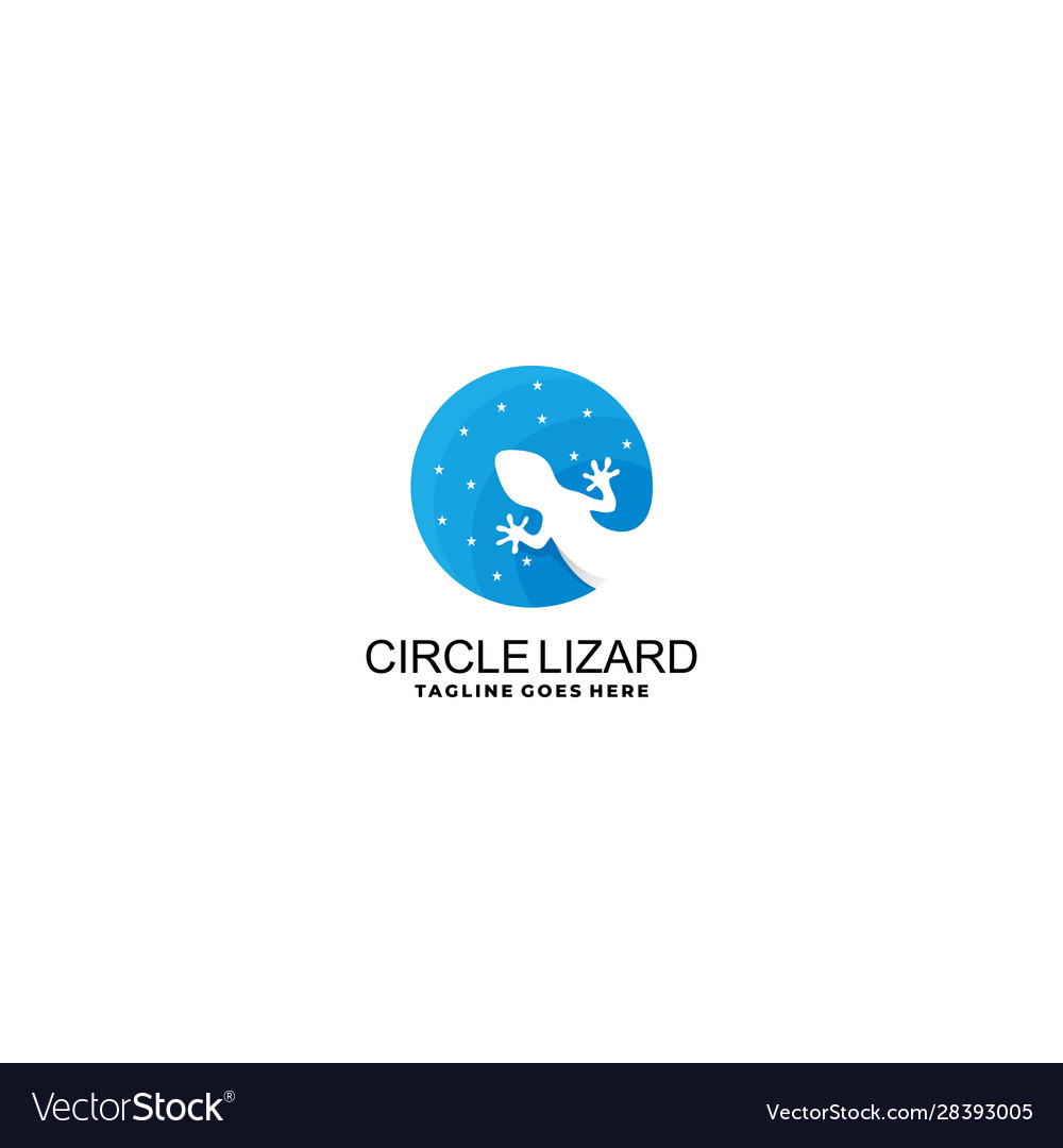 Circle lizard template