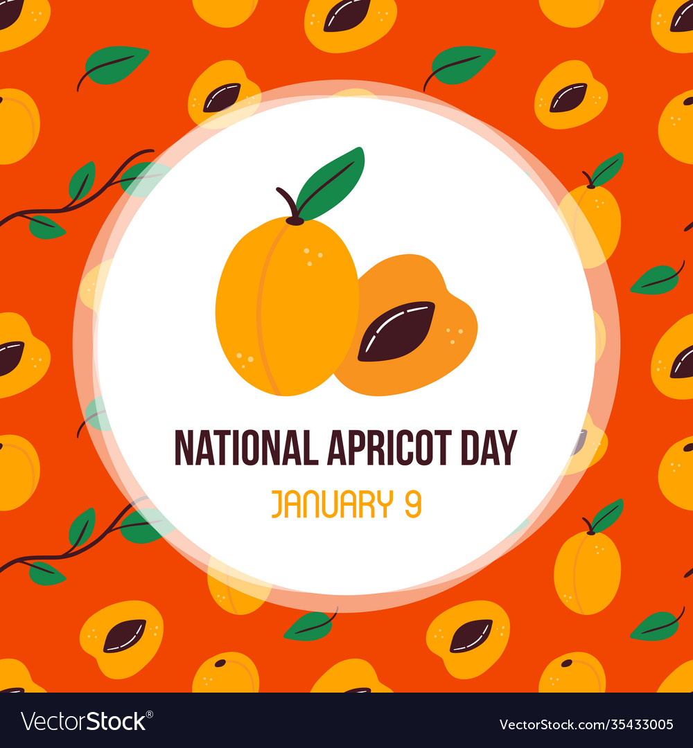 National apricot day card