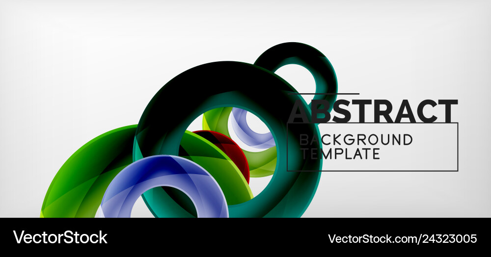 Rings abstract background Royalty Free Vector Image