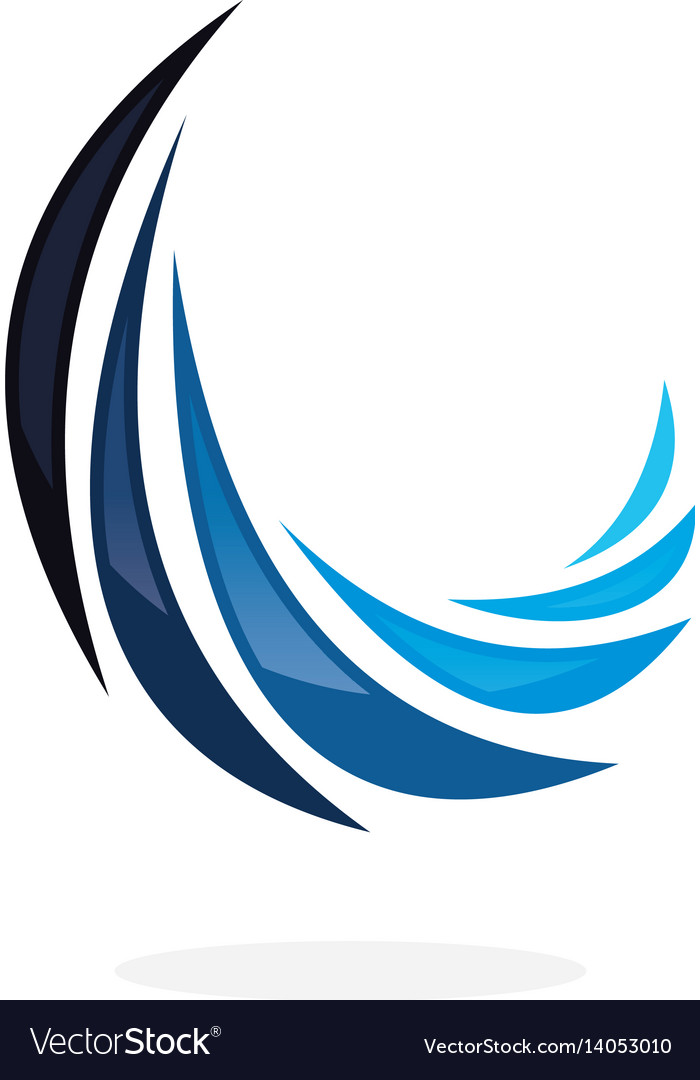 Abstract swirl logo Royalty Free Vector Image - VectorStock