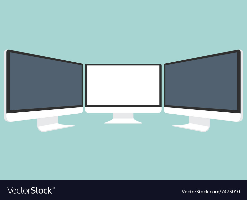 Computermonitor isoliert