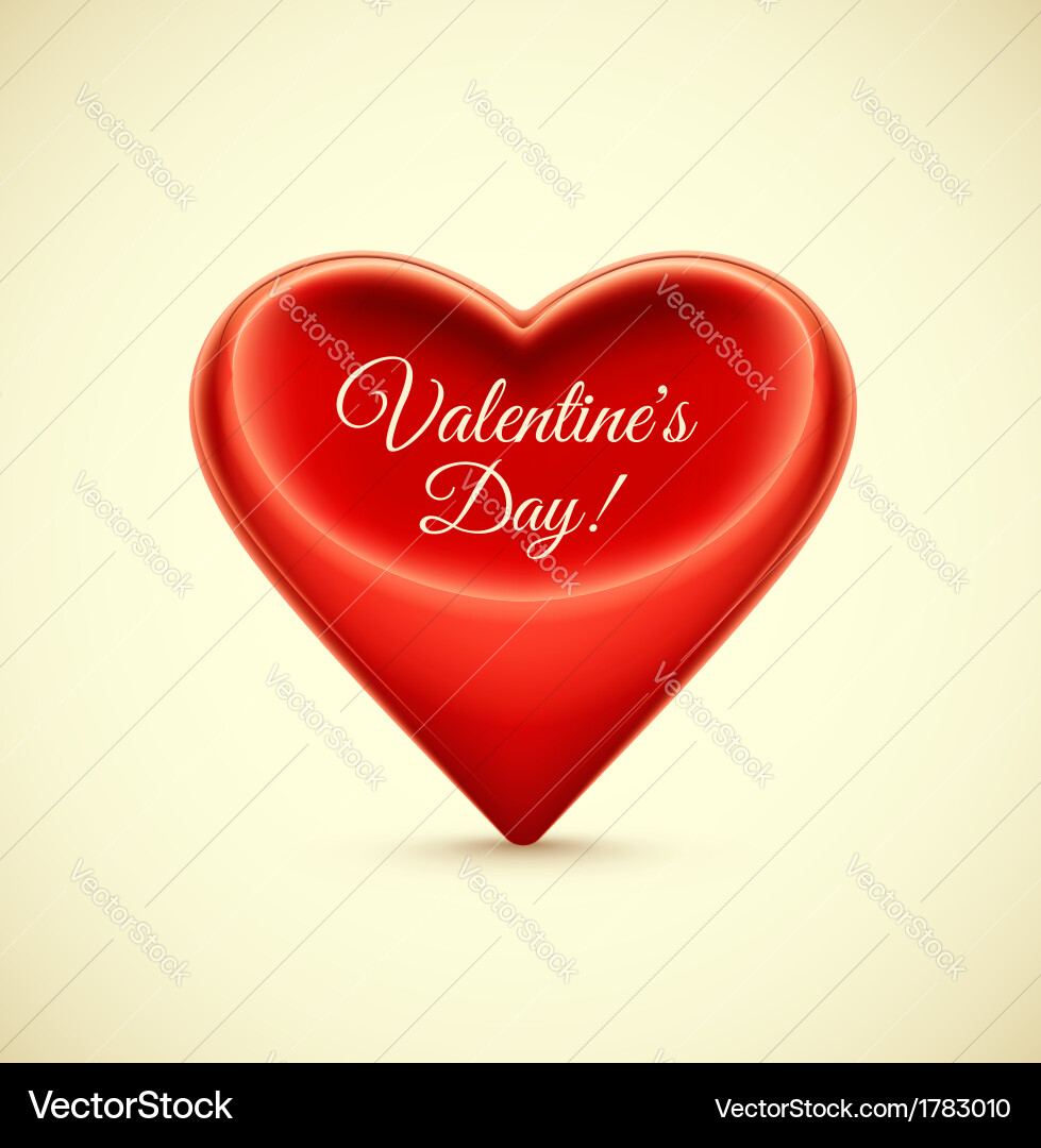 Isolated Heart Royalty Free Vector Image Vectorstock