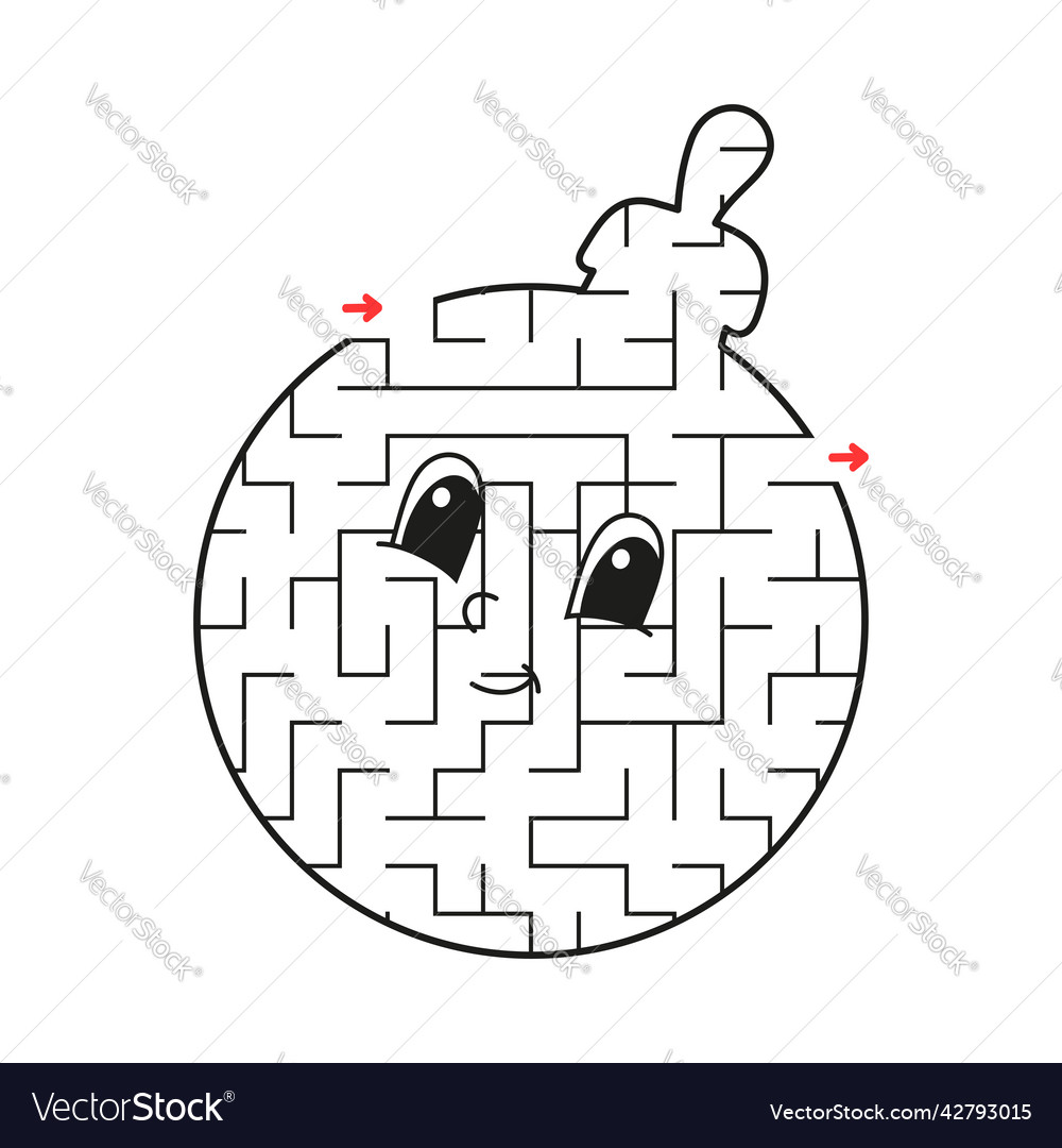 Abstract maze game for kids puzzle children Vector Image