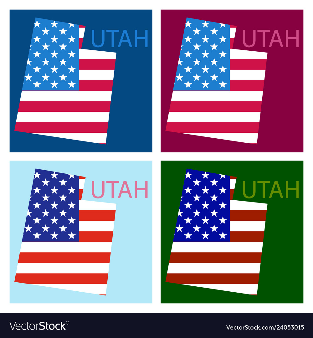 Map Of Utah Royalty Free Vector Image Vectorstock Map Of Utah Royalty Free Vector Image Vectorstock