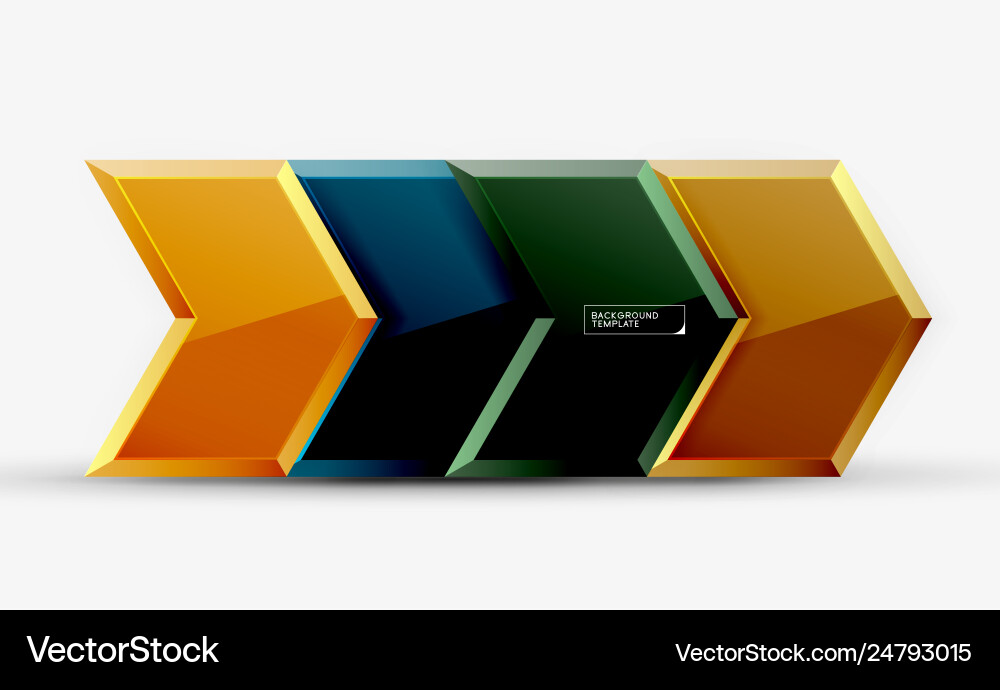 Techno arrow background template design Royalty Free Vector