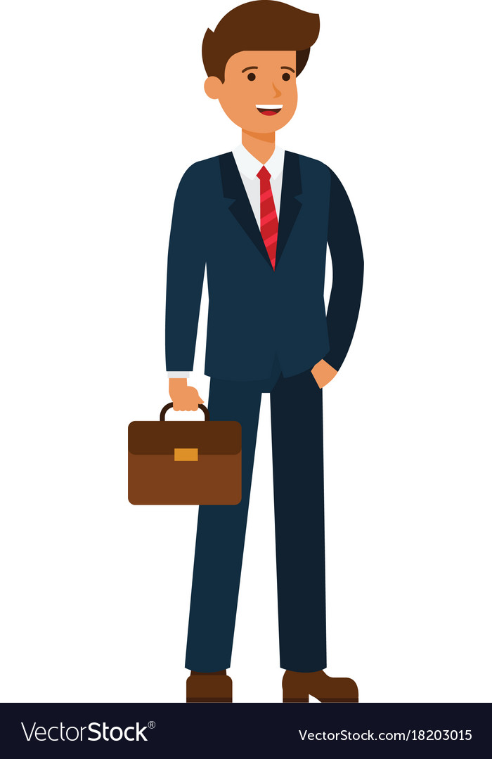 happy businessman cartoon