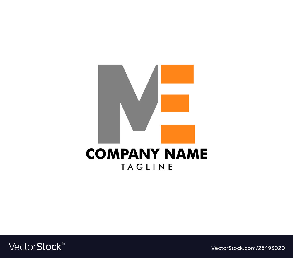 Initial ME letter Logo Design vector Template. Abstract Letter ME logo  Design Stock Vector Image & Art - Alamy