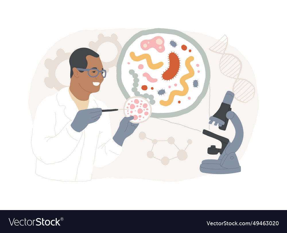 Microbiological technology isolated concept