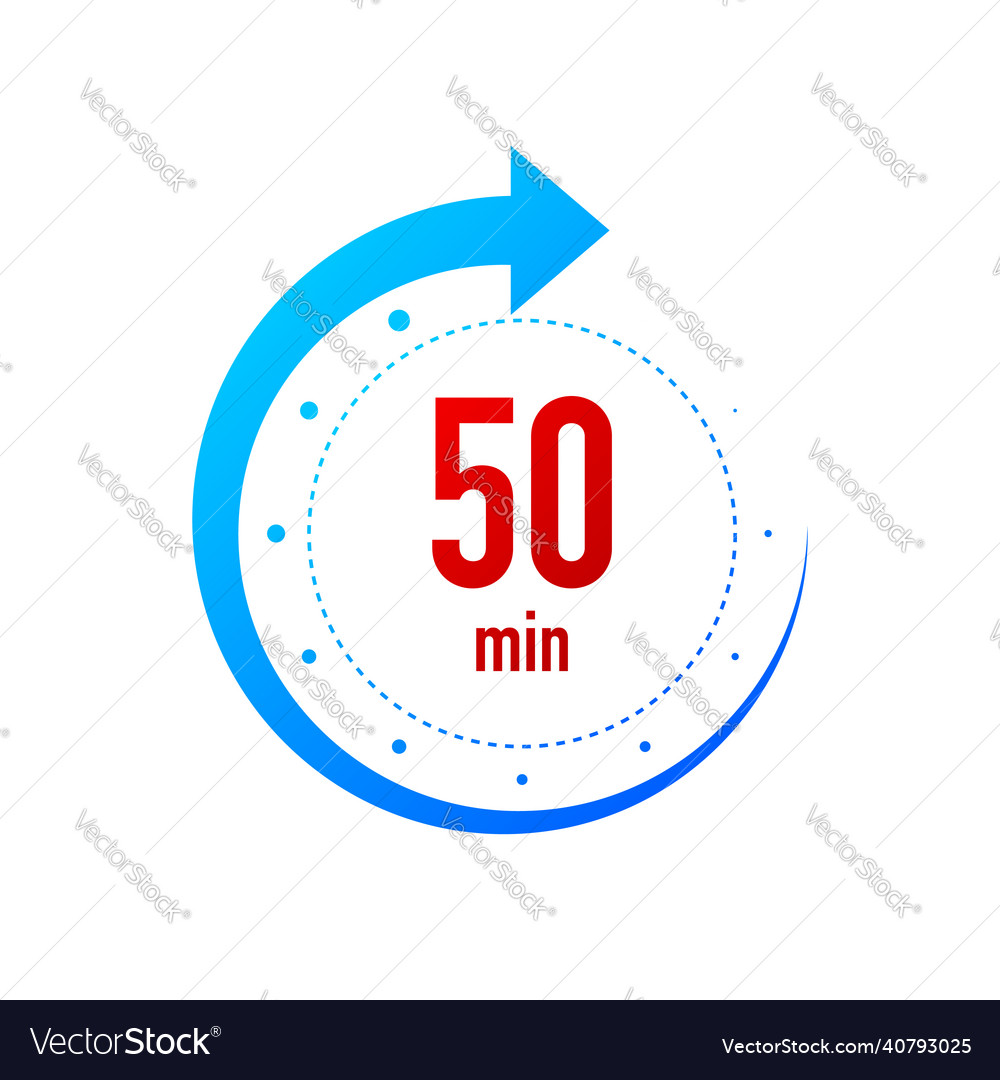 50 minute clocks arrows work time effect